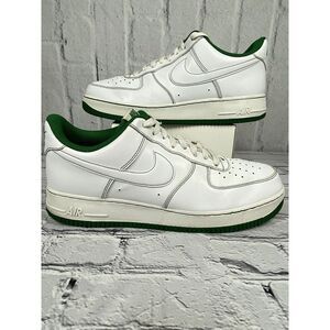 Nike Air Force 1 Low CV1724-103 Mens Size 13 Contrast Stitch White Pine Green